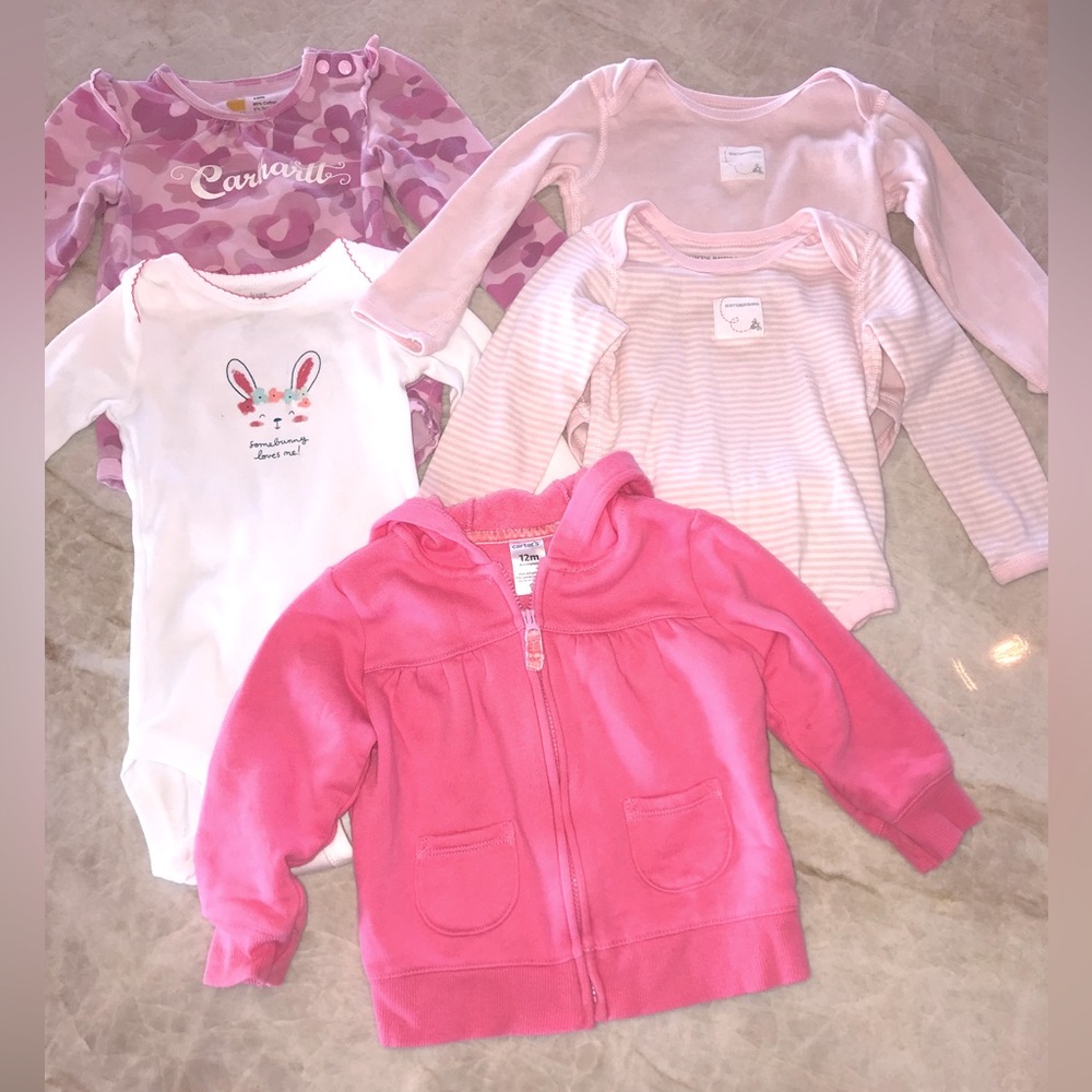 EUC 5 piece girls 12 month winter bundle